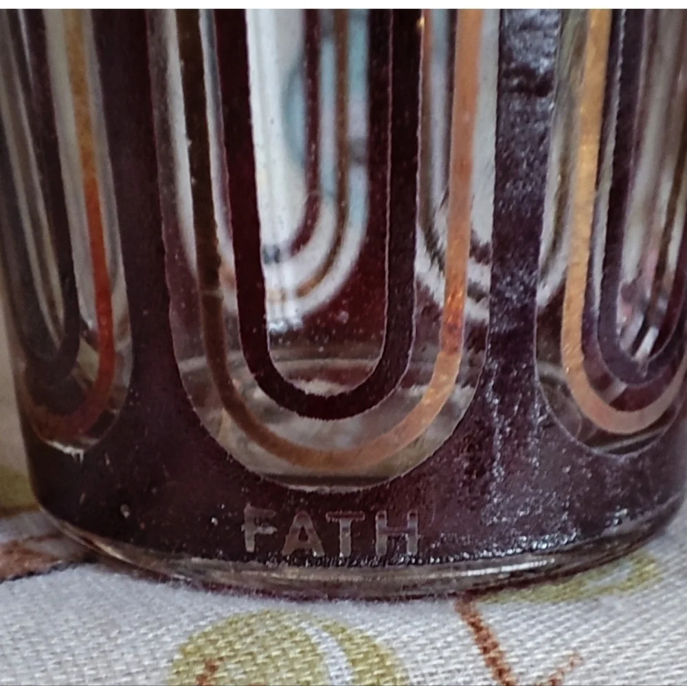 FATH Decor Set of 11 Bohemian Moroccan Venetian Gold Gilt Shot Glasses Glass